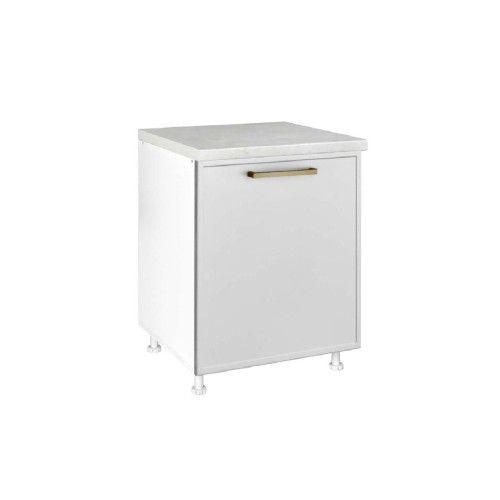 Επιδαπέδιο ντουλάπι με 1 πόρτα κουζίνας Alba D60 1V Λευκό 60x60x85εκ. Επιδαπέδιο ντουλάπι με 1 πόρτα κουζίνας Alba D60 1V Λευκό 60x60x85εκ.