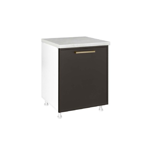 Επιδαπέδιο ντουλάπι με 1 πόρτα κουζίνας Alba D60 1V Γκρι ανθρακί 60x60x85εκ. Επιδαπέδιο ντουλάπι με 1 πόρτα κουζίνας Alba D60 1V Γκρι ανθρακί 60x60x85εκ.