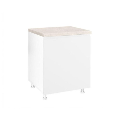 Επιδαπέδιο ντουλάπι με 1 πόρτα κουζίνας AURA D60 1V Λευκό 60x60x85εκ.