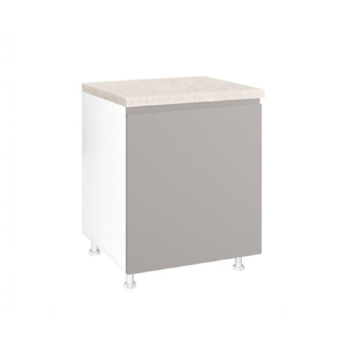 Επιδαπέδιο ντουλάπι με 1 πόρτα κουζίνας AURA D60 1V Μπεζ 60x60x85εκ.