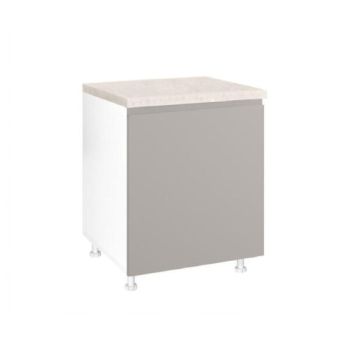 Επιδαπέδιο ντουλάπι με 1 πόρτα κουζίνας AURA D60 1V Μπεζ 60x60x85εκ.