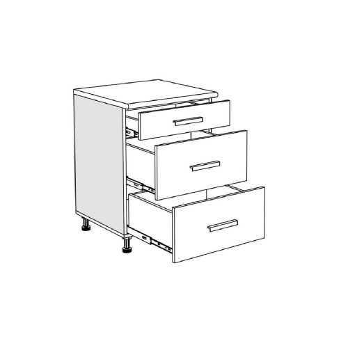 Επιδαπέδια συρταριέρα κουζίνας In D60 F Artisan 60x60x85εκ. Επιδαπέδια συρταριέρα κουζίνας In D60 F Artisan 60x60x85εκ.