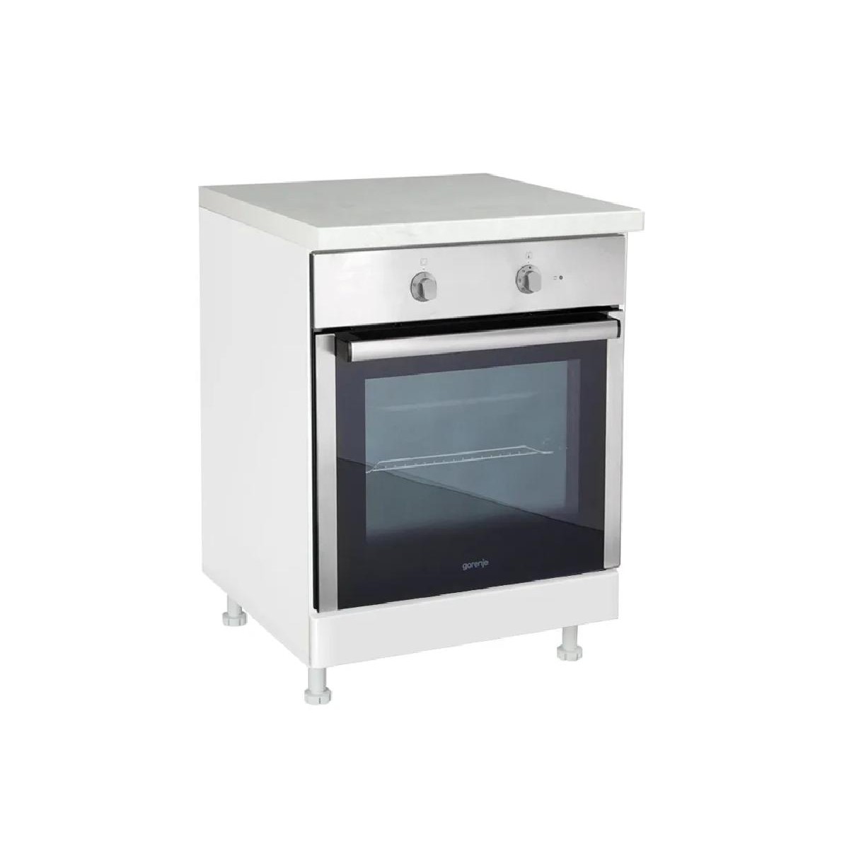 Έπιπλο κουζίνα In MDF D60R Άσπρο gloss