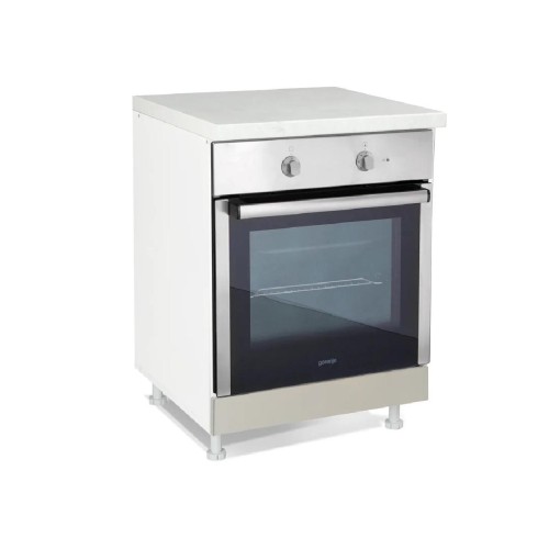 Επιδαπέδιο ντουλάπι εντοιχιζόμενης ηλεκτρικής κουζίνας In D60 R Γκρι δρυς 60x60x85εκ.