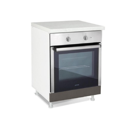 Επιδαπέδιο ντουλάπι εντοιχιζόμενης ηλεκτρικής κουζίνας In D60 R Γκρι ανθρακί 60x60x85εκ.