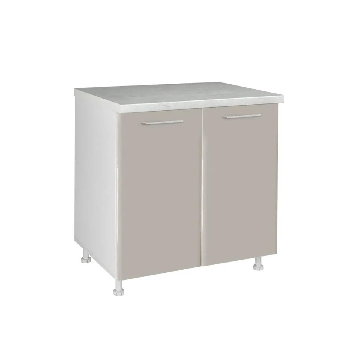 Επιδαπέδιο ντουλάπι κουζίνας IN MDF D80 Λευκό γυαλιστερό 80x60x85εκ.