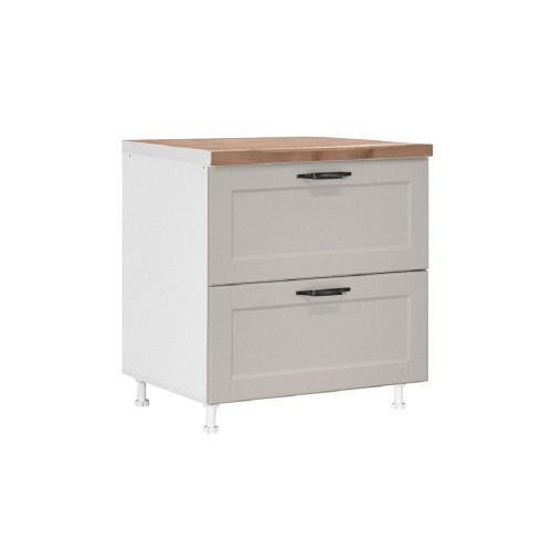 Επιδαπέδια συρταριέρα κουζίνας CONTEMPO D80 2F Άμμου 80x60x85εκ. Επιδαπέδια συρταριέρα κουζίνας CONTEMPO D80 2F Άμμου 80x60x85εκ.