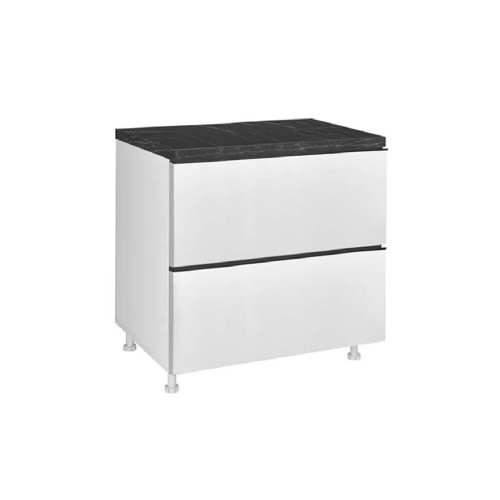 Επιδαπέδια συρταριέρα κουζίνας LINA D80 2F Λευκό 80x60x85εκ. Επιδαπέδια συρταριέρα κουζίνας LINA D80 2F Λευκό 80x60x85εκ.