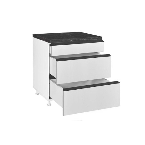 Επιδαπέδια συρταριέρα κουζίνας LINA D80 3F Μπεζ 80x60x85εκ. Επιδαπέδια συρταριέρα κουζίνας LINA D80 3F Μπεζ 80x60x85εκ.