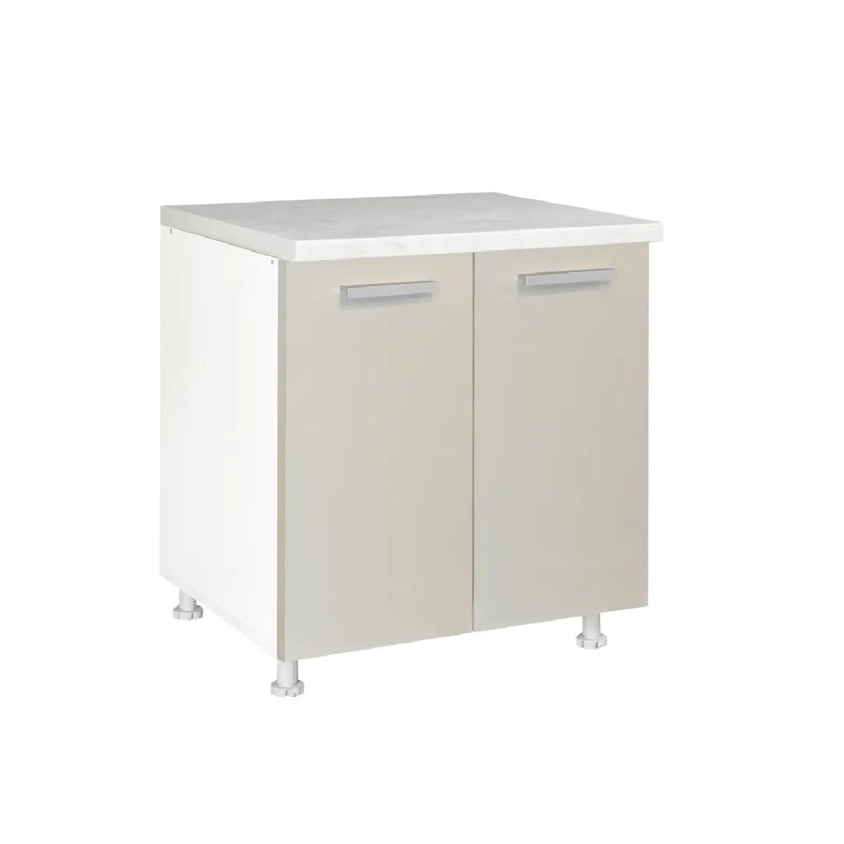 Επιδαπέδιο ντουλάπι κουζίνας In D80 Δρυς πάγου 80x60x85εκ.