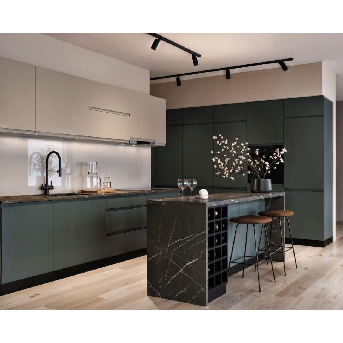 Επιδαπέδιο ντουλάπι κουζίνας AURA D80 Μπεζ 80x60x85εκ.