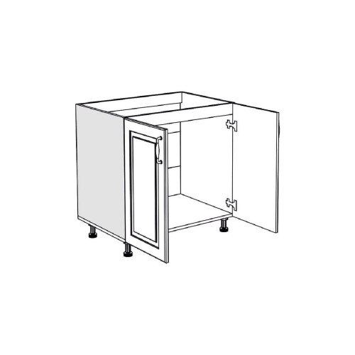 Επιδαπέδιο ντουλάπι νεροχύτη κουζίνας RUSTIC D80 S 80x60x85