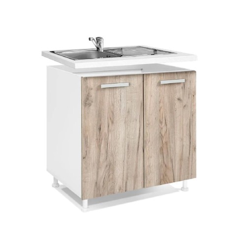 Κουζίνα In D80 S Γκρι Δρυς