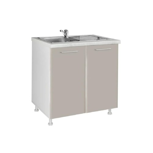 Κουζίνα In MDF D80 S Cashmere gloss