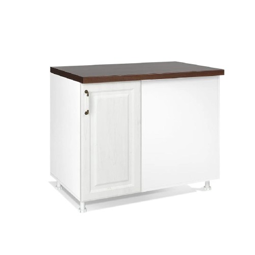 Επιδαπέδιο γωνιακό ντουλάπι κουζίνας RUSTIC DU100 rustic λευκό 100x60x85