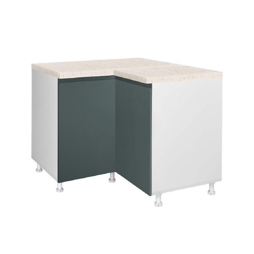 Επιδαπέδιο γωνιακό ντουλάπι σπαστό κουζίνας AURA DU 2K Πράσινο 100/60x100/60x85εκ.