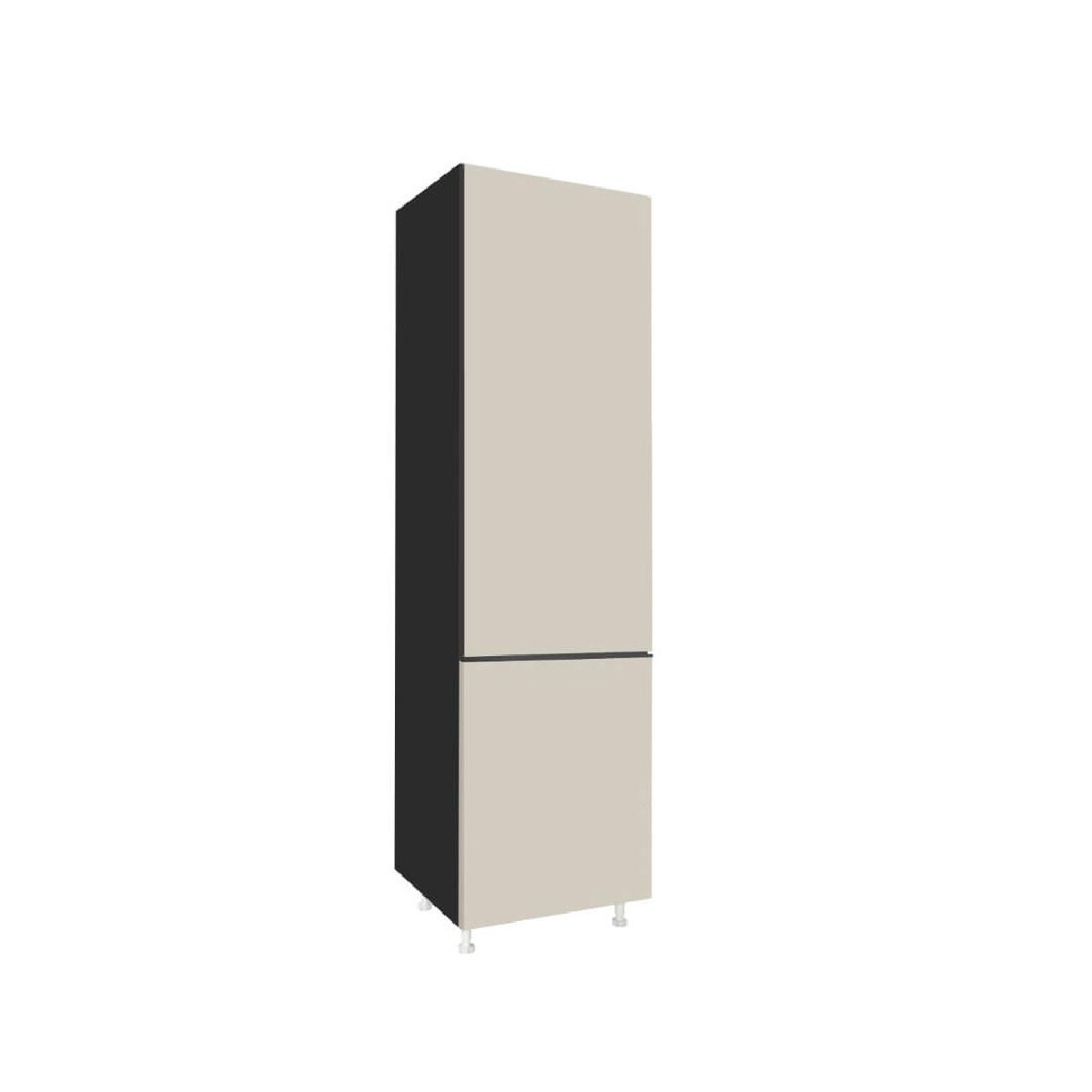 Επιδαπέδια στήλη εντοιχιζόμενου ψυγείου κουζίνας LINA FRIZ 2V Μπεζ 60x57x222εκ.