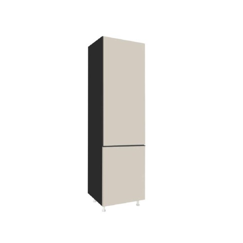 Επιδαπέδια στήλη εντοιχιζόμενου ψυγείου κουζίνας LINA FRIZ 2V Μπεζ 60x57x222εκ.