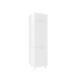 Επιδαπέδια στήλη εντοιχιζόμενου ψυγείου κουζίνας IN MDF FRIZ 2V Λευκό γυαλιστερό 60x57x222εκ.