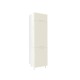 Επιδαπέδια στήλη εντοιχιζόμενου ψυγείου κουζίνας IN MDF FRIZ 2V Λευκό γυαλιστερό 60x57x222εκ.