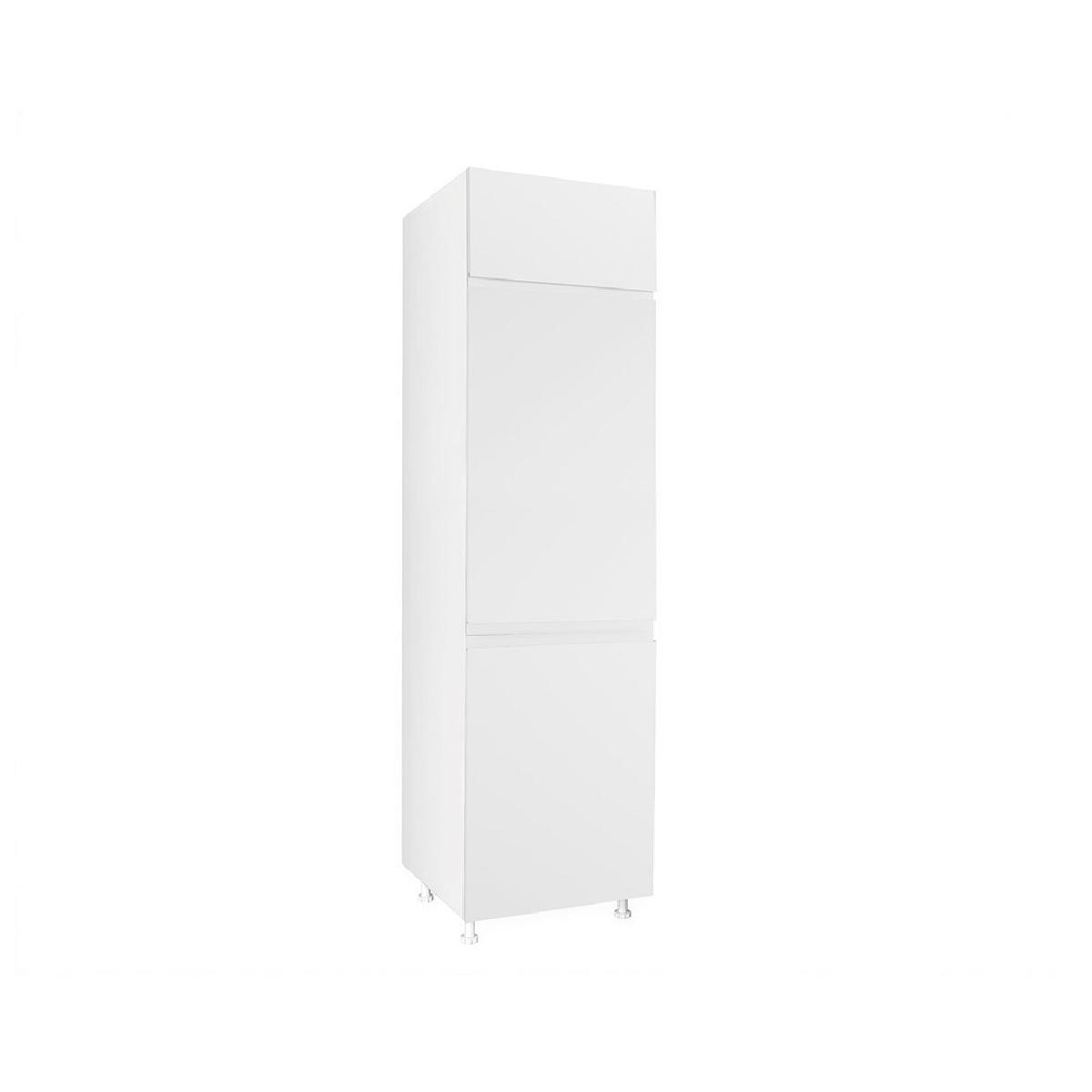 Επιδαπέδια στήλη εντοιχιζόμενου ψυγείου κουζίνας AURA FRIZ 2V Λευκό 60x57x222εκ.