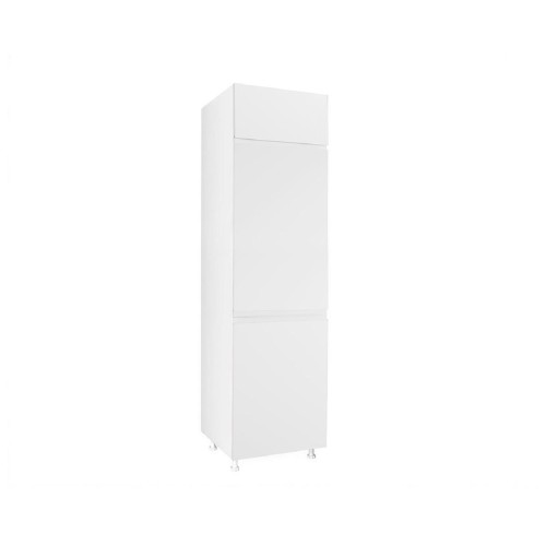 Επιδαπέδια στήλη εντοιχιζόμενου ψυγείου κουζίνας AURA FRIZ 2V Λευκό 60x57x222εκ.