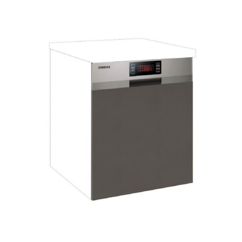 Μάσκα πλυντηρίου κουζίνας In Mask 60x60 Γκρι ανθρακί 60x1.9x60εκ.