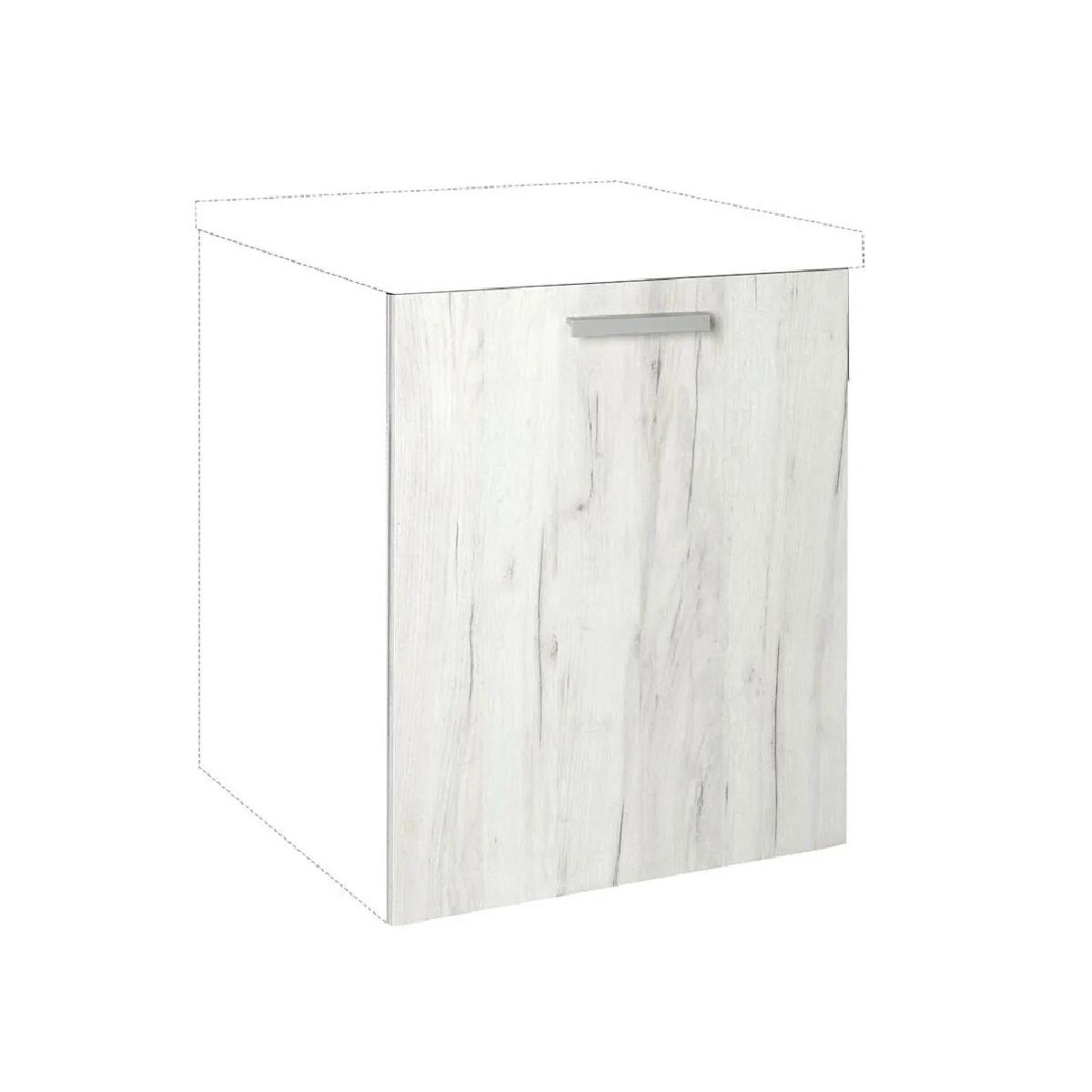 Μάσκα πλυντηρίου κουζίνας In Mask 60x72 Γκρι δρυς 60x1.9x72εκ.