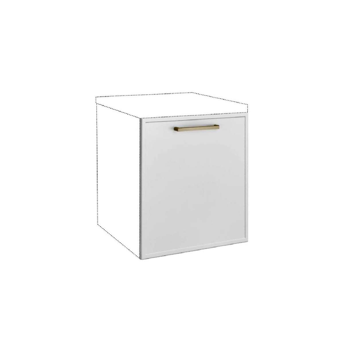 Μάσκα πλυντηρίου κουζίνας Alba Mask 60x72 Λευκό 60x1.9x72εκ.