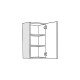 Επιτοίχιο ντουλάπι κουζίνας IN MDF V40 Λευκό γυαλιστερό 40x31x72εκ.