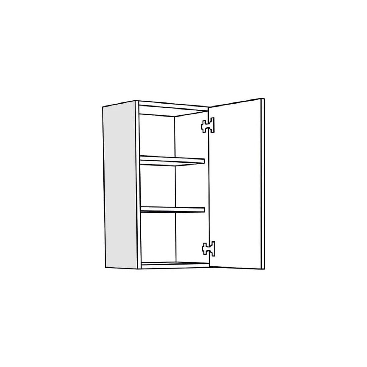 Επιτοίχιο ντουλάπι κουζίνας IN MDF V40 Μπεζ γυαλιστερό 40x31x72εκ.