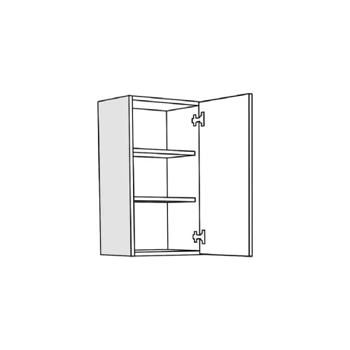 Επιτοίχιο ντουλάπι κουζίνας IN MDF V40 Cashmere γυαλιστερό 40x31x72εκ.
