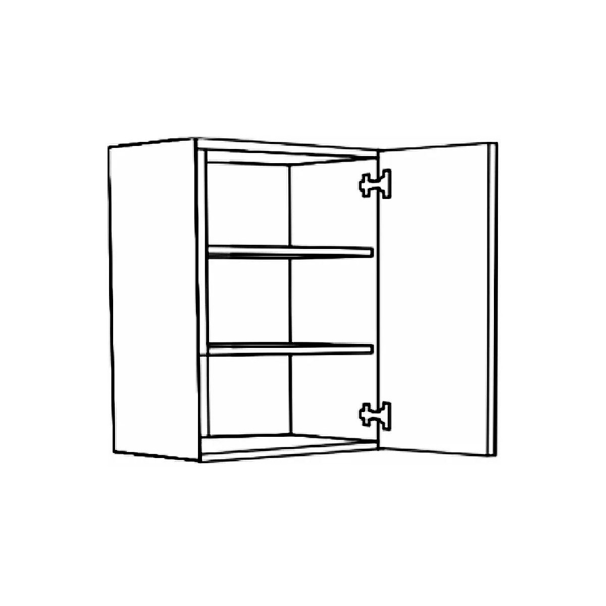 Επιτοίχιο ντουλάπι με 1 πόρτα κουζίνας IN MDF V60 1V Μπεζ γυαλιστερό 60x31x72εκ.