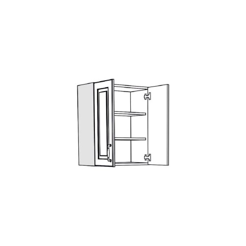 Επιτοίχιο ντουλάπι κουζίνας RUSTIC V60 rustic λευκό 60x31x72