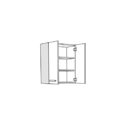 Επιτοίχιο ντουλάπι κουζίνας In V60 Γκρι ανθρακί 60x31x72εκ.