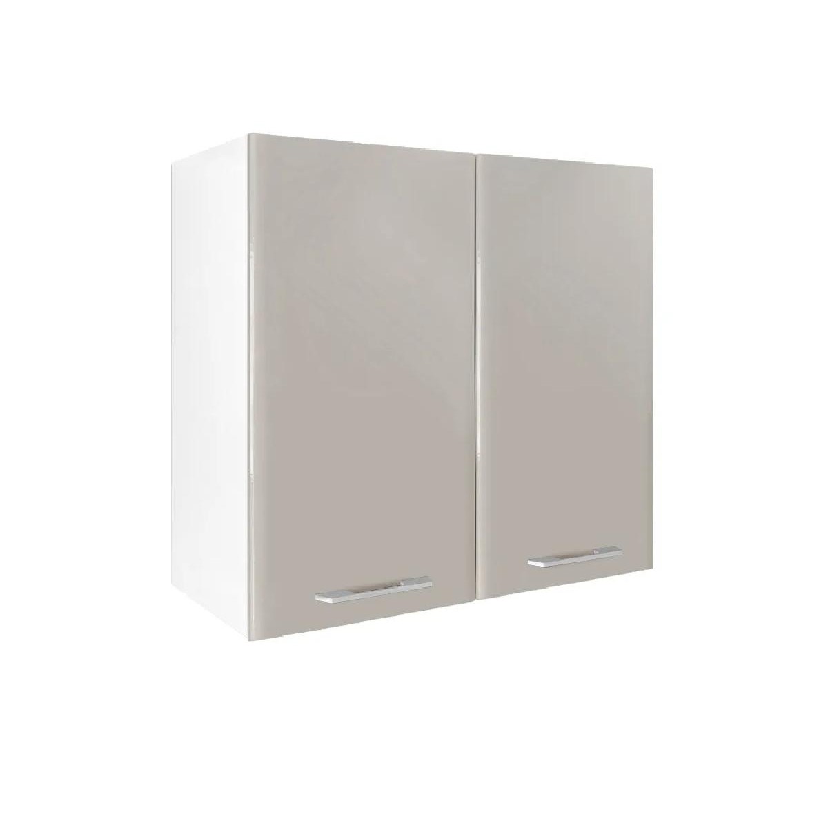 Επιτοίχιο ντουλάπι κουζίνας IN MDF V80 Μπεζ γυαλιστερό 80x31x72εκ.