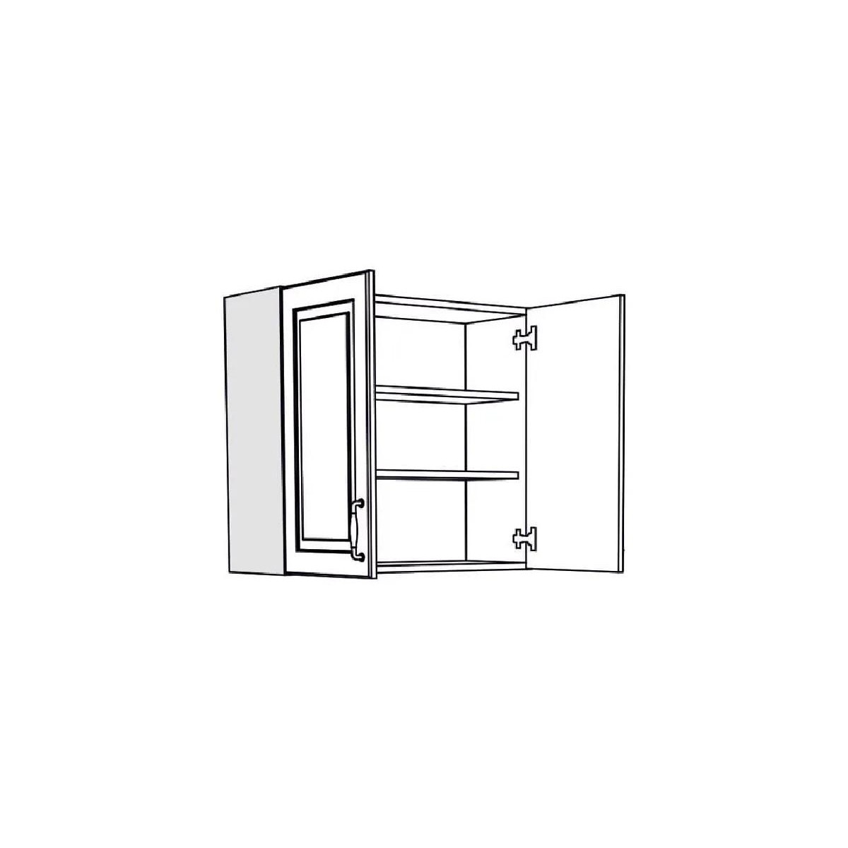 Επιτοίχιο ντουλάπι κουζίνας RUSTIC V80 rustic λευκό 80x31x72