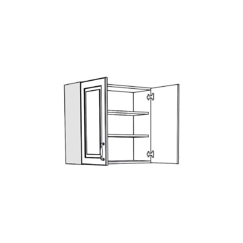 Επιτοίχιο ντουλάπι κουζίνας RUSTIC V80 rustic λευκό 80x31x72