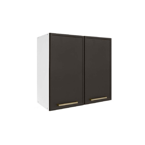 Επιτοίχιο ντουλάπι κουζίνας Alba V80 Γκρι ανθρακί 80x31x72εκ.