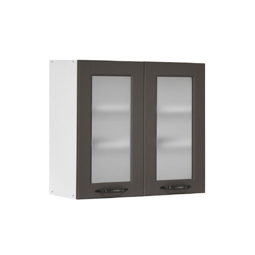 Επιτοίχιο βιτρίνα κουζίνας Contempo V80/S Γκρι