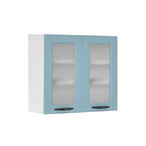 Επιτοίχιο βιτρίνα κουζίνας Contempo V80/S Μπλε