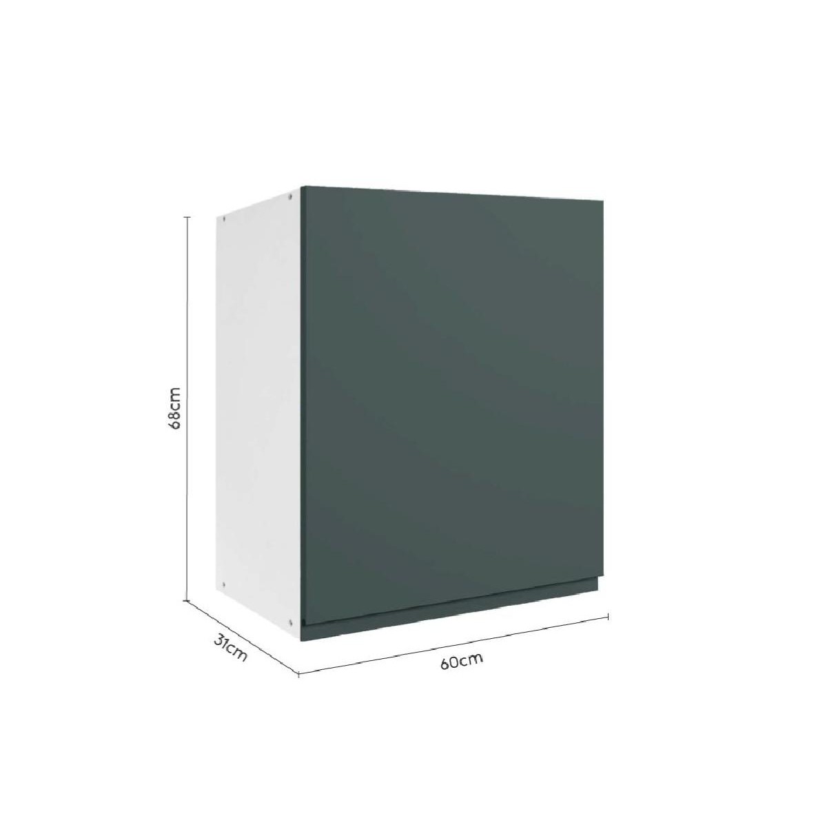 Επιτοίχιο ντουλάπι απορροφητήρα κουζίνας AURA VA60/68 1V Μπεζ 60x31x68εκ.