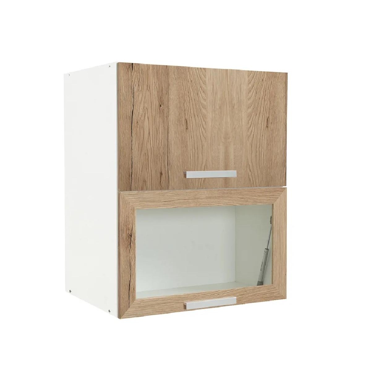 Επιτοίχιο ντουλάπι κουζίνας σπαστό In VH60 B Δρυς πάγου 60x31x72εκ.