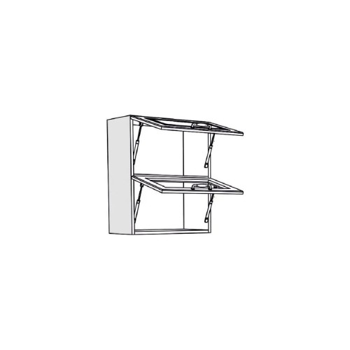 Επιτοίχιο ντουλάπι κουζίνας σπαστό RUSTIC VH60 B rustic λευκό 60x31x72