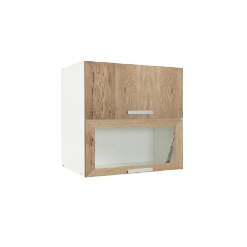 Επιτοίχιο ντουλάπι κουζίνας σπαστό In VH80 B Γκρι δρυς 80x31x72εκ.