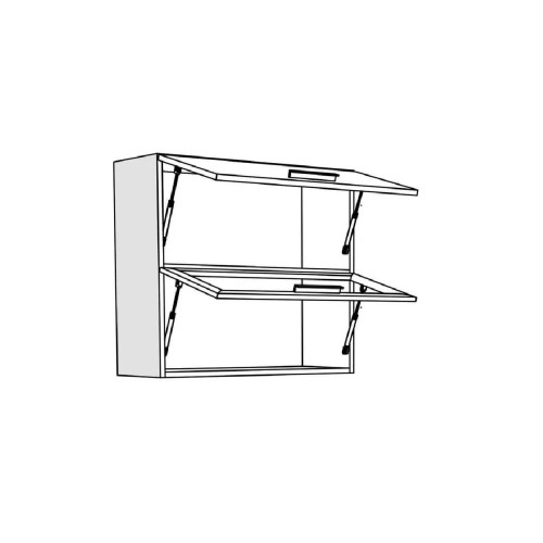 Επιτοίχιο ντουλάπι κουζίνας σπαστό In VH80 B Artisan 80x31x72εκ.
