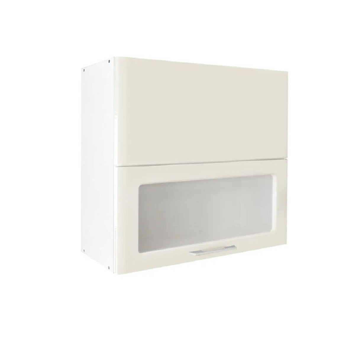 Επιτοίχιο ντουλάπι κουζίνας σπαστό IN MDF VH80 B Λευκό γυαλιστερό 80x31x72εκ.