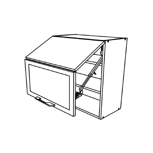 Επιτοίχιο ντουλάπι κουζίνας σπαστό IN MDF VH80 B Λευκό γυαλιστερό 80x31x72εκ. Επιτοίχιο ντουλάπι κουζίνας σπαστό IN MDF VH80 B Λευκό γυαλιστερό 80x31x72εκ.