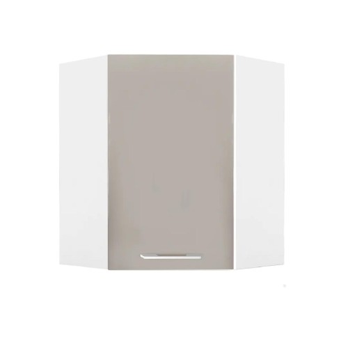 Επιτοίχιο γωνιακό ντουλάπι κουζίνας IN MDF VU60 Λευκό γυαλιστερό 60/31×60/31×72εκ.