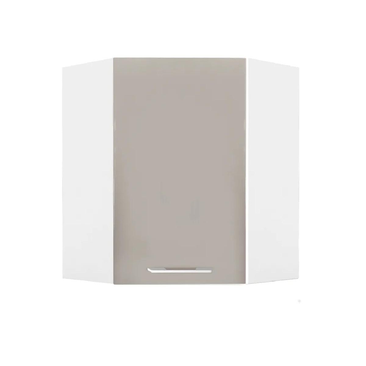 Επιτοίχιο γωνιακό ντουλάπι κουζίνας IN MDF VU60 Μπεζ γυαλιστερό 60/31×60/31×72εκ.